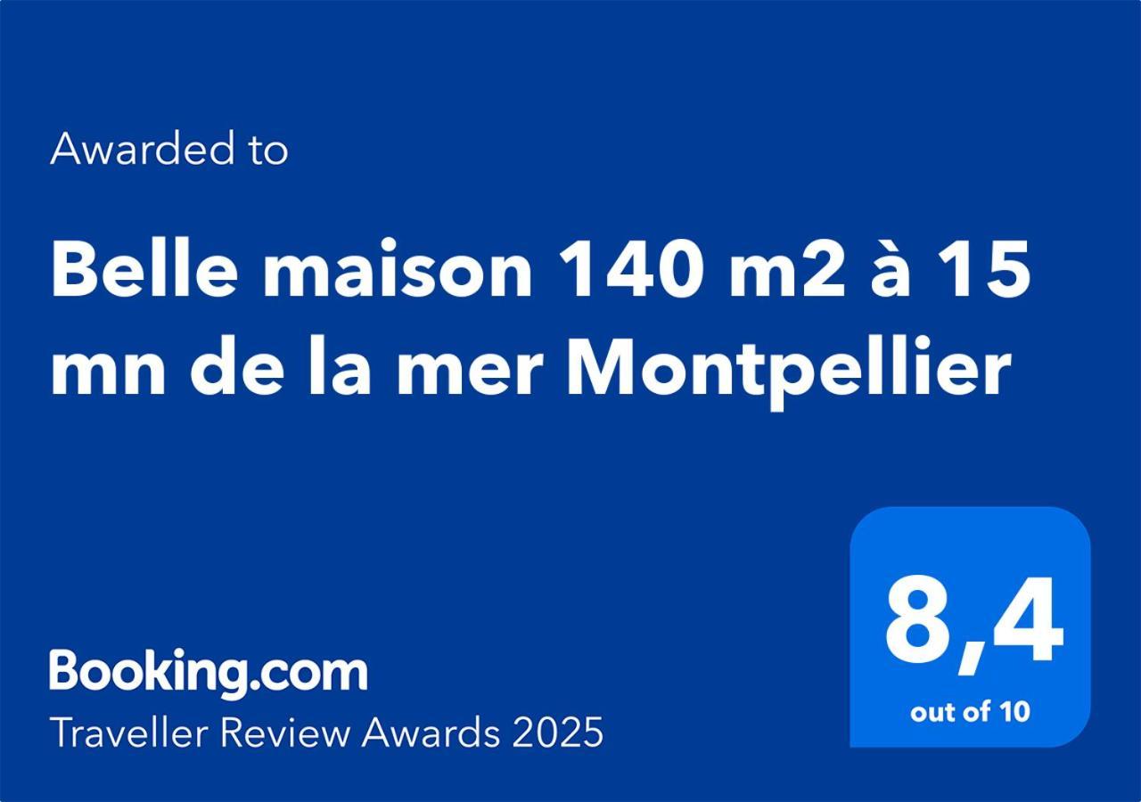 Belle Maison 140 M2 A 15 Mn De La Mer 10 Mn De Montpellier Teyran Екстер'єр фото